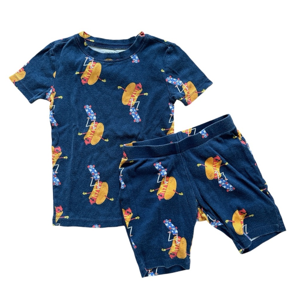 Skateboarding Hog Dog PJs Kids Small